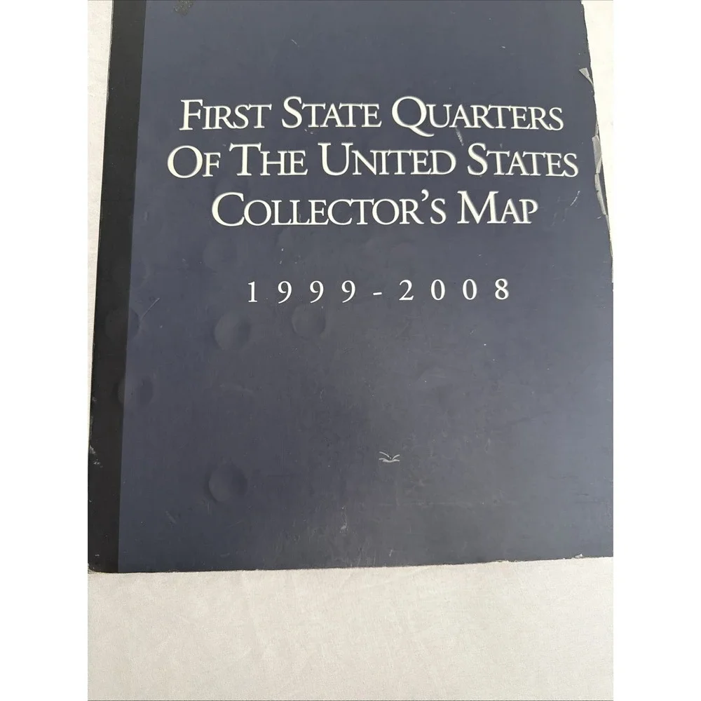 First State Quarters Of The United States Collectors Map 1999-2008 Complete Set